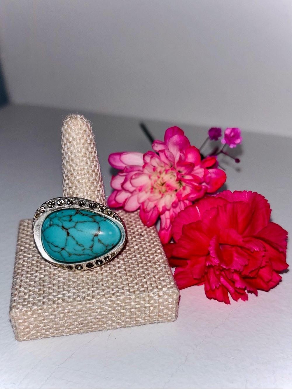 🧨SALE 4th OF JULY🧨Lia Sophia Turquoise Statement Ring Southwestern Cocktail Ring